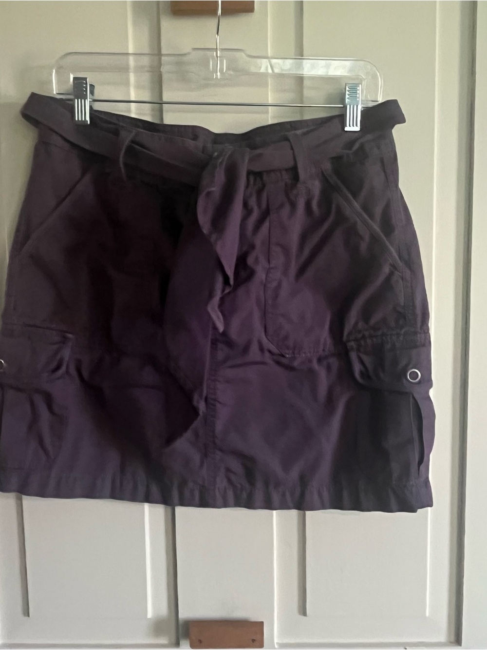Eddie Bauer Deep Purple Casual Waistband Skirt
